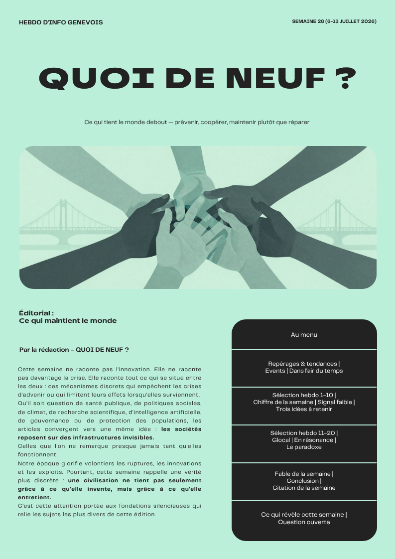 Quoi de Neuf, semaine 28(2026)